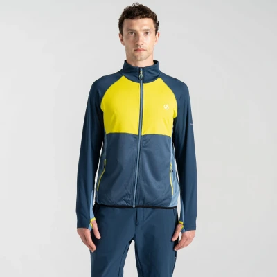 Image of Dare 2b Men&#039;s Quick Drying Substratum II Core Stretch Midlayer Yellow Moonlight Denim, Size: Xxxl