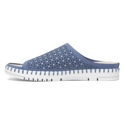 Image of Lotus Milos Womens Blue Sequin Sandal Size 7 UK