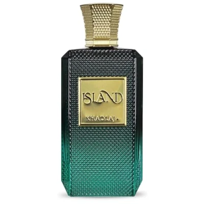 Image of Khadlaj Island Extrait de Parfum Spray 100ml Unisex Tropical Fragrance with Bergamot Coconut Pineapple Amber Notes Perfect scent for Men and Women
