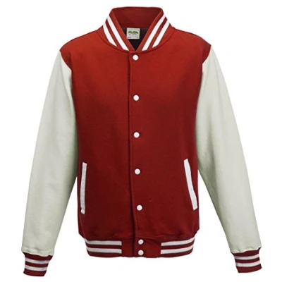 Image of AWDis JH043MOXN / BURM, Men&#039;s Jacket, Red (Fire Red/White), Medium