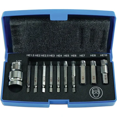 Image of Laser 6845 Damaged Cap Head Bolt/Screw Extractor Set 11pc