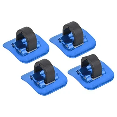 Image of Keenso 4 Pcs Bike C Clips Housing Hose Guide Clamps, Brake Cable Tube Shifter Adapter Bicycle Frame Buckle for Derailleur Shift Cables(Blue) Repair Hardware Tools