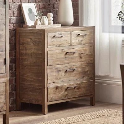 Image of Julian Bowen Chest of Drawers, Cashew, 90 x 84 43.5