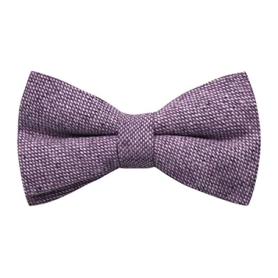 Image of King &amp; Priory Highland Weave Stonewashed Purple/Violet Bow Tie