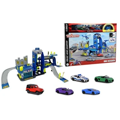 Image of Majorette Creatix Police Playset + 5 Cars