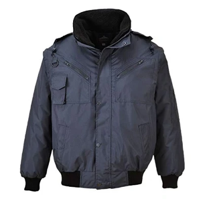 Image of Portwest 4 in 1 Bomber Jacket Navy Large
