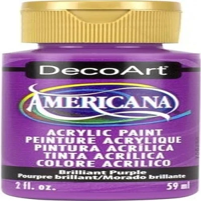 Image of DecoArt Acrylic Paint for Arts and Crafts, Brilliant Purple, 2oz