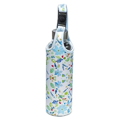Image of Puckator Julie Dodsworth Drinks Bottle Reusable Water For Girls And Boys With An Attached Strap Bpa Free School Nursery Translucent Cute Lavender Garden Design Pp 500ml