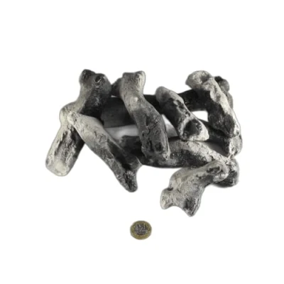 Image of Gas Fire Driftwood Log 9 Piece Grey Coloured Burnt Effect Set Suitable For Electric and LPG Fires by Coals 4 You