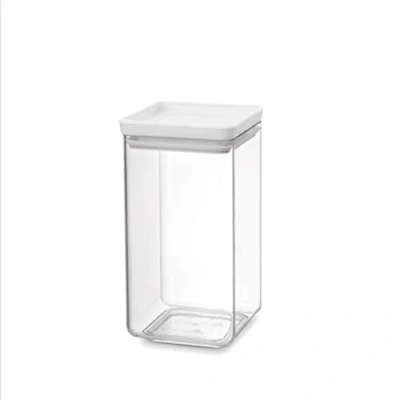 Image of Brabantia 122484 Tasty+ Square Canister, Light Grey, 1.6 L