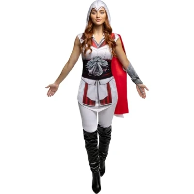 Image of Funidelia Assassins Creed Costume for woman Video Games, Films &amp; Series, Assassin&#039;s adults accessory fancy dress props Halloween, carnival parties Size S M