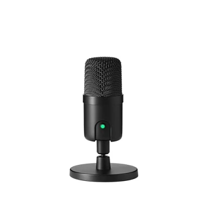 Image of Amazon Basics Mini USB Condenser Microphone for Streaming, Gaming and Podcasting, with Cardioid Pickup, Black