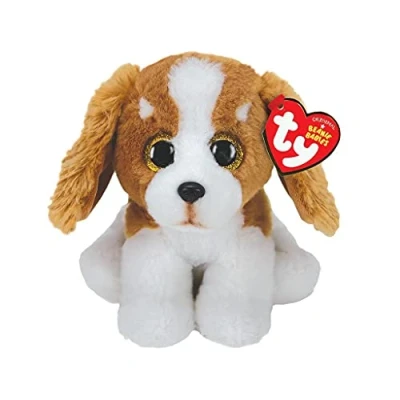 Image of Ty UK Ltd 2005117 Beanie Babies Barker Basset Hound Plush Animal, Multi, 15 CM