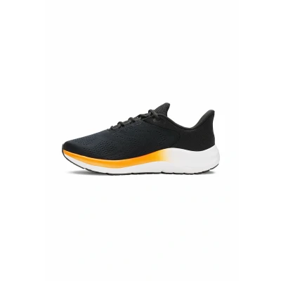 Image of Under Armour Men&#039;s Charged Pursuit 4 Big Logo, Breathable and Lightweight Running Shoes, Durable Trainers with Traction Sole,Black / Team Orange Anthracite,6