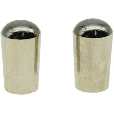 Image of Dopro 2pcs Nickel Metric M4 METAL LP Guitar Toggle Switch Tip 3 Way Pickup Knob for Epiphone