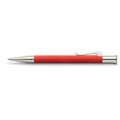 Image of Faber Castell Graf 145215 Retractable Ballpoint Pen Guilloche Indian Red