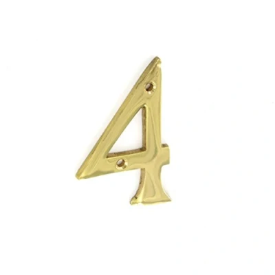 Image of SEC 75MM Brass Numeral 4 S2504