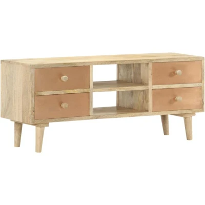 Image of vidaXL TV Cabinet 110x30x45 cm Solid Mango Wood