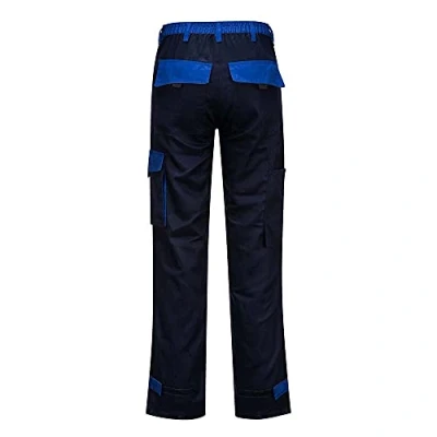 Image of Portwest Poznan Cotton Trouser, Size: L, Colour: Navy, CW11NARL