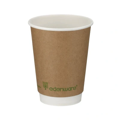 Image of Edenware Compostable Double Wall Coffee Cup 12oz 1x500