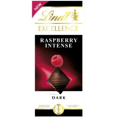 Image of Lindt Excellence Chocolate Bars (Dark Raspberry Intense 3 x 100g)