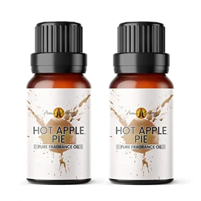 Image of Aroma Energy Hot Apple Pie Fragrance Oil 20ml (2 x 10ml) Highly Scented for Making Candle, Soap, Wax Melt, Diffuser etc
