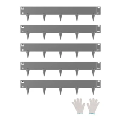 Image of VEVOR Steel Landscape Edging, 5 Packs 39 x 4 in Rust Resistant Metal Bendable Garden Edging Border, Heavy Duty Lawn