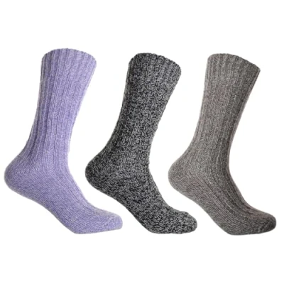 Image of 3 Pairs of Thick &amp; Warm Wool Blend Ladies socks