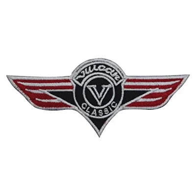 Image of Vulcan Kawasaki Colorful Logo Embroidered Iron on Patch Sew Badge for Clothes etc
