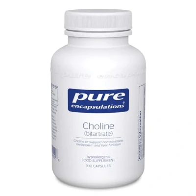 Image of Pure Encapsulations Choline (Bitartrate) 100 Capsules