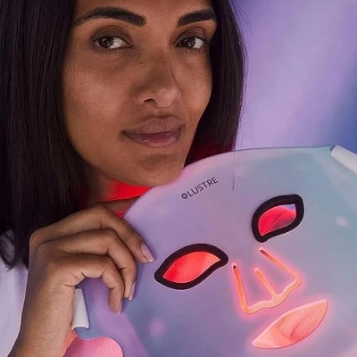 Image of LUSTRE® ClearSkin Revive LED Mask for Blemish Prone Skin Red &amp; Blue Light beauty therapy Face