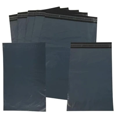 Image of Mailing Bags, Grey Parcel Delivery Bags with Self Seal Closure, Flexible Lightweight and Tear Proof Postal Multipack Envelope (9 X 12, 100)