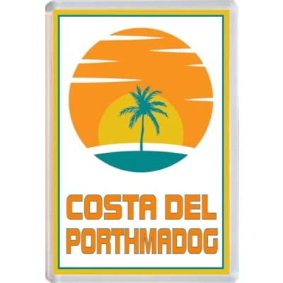 Image of Costa del Porthmadog Jumbo Fridge Magnet 96 x 67mm