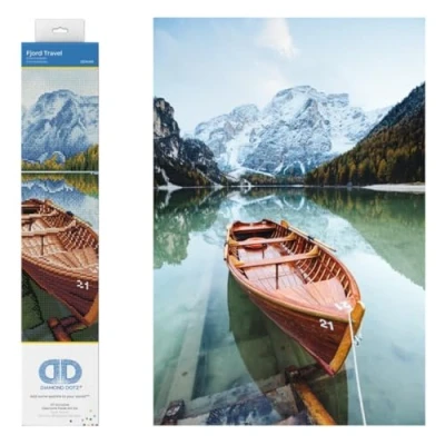 Image of DIAMOND DOTZ Painting, Intermediate Kit, DD9, Fjord Travel, 41 x 51cm