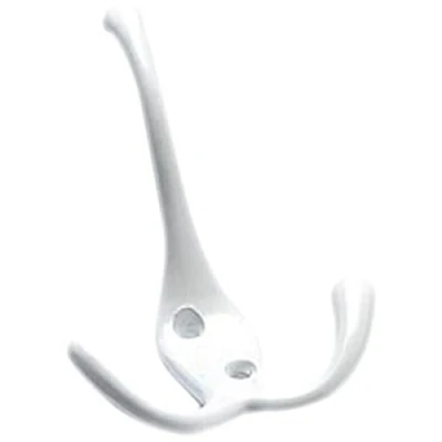 Image of Merriway® BH00831 Triple Hat and Coat Hook White