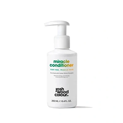 Image of Josh Wood Miracle Conditioner (For Fine, Fragile Hair) colour Shine Complex with unique active ingredients, hydrate and protects natural treated hair Sulfate Free 250ml