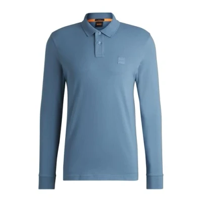 Image of BOSS Passerby Polo shirt, Men&#039;s, Size: Medium, Light/pastel blue