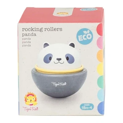 Image of Tiger Tribe ECO Rocking Rollers (Panda) 2 in 1 Rock &amp; Rolling Animal Car On Wheels, Interactive Toy Cars, Vehicle Gifts For Toddlers Kids, Sustainably Made with Bioplastic, Age 18 + Months Old