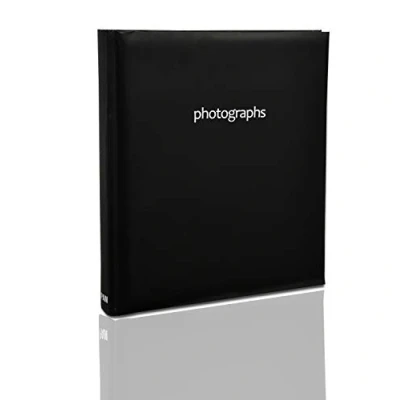Image of Arpan Photo Album Slip In Case Book Bound Memo for 200 Photos 6&#039;&#039; x 4&#039;&#039;/ 10x15 cm (Black)