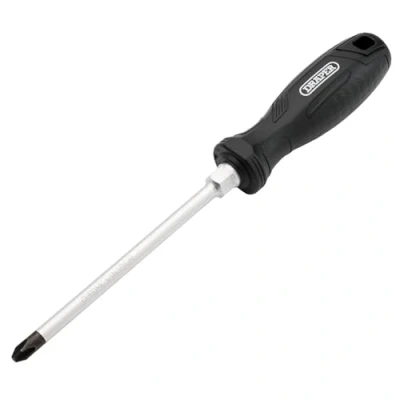 Image of Draper Phillips Hard Grip Screwdriver, PH3 x 150mm 13496 Magnetic Tip, CRV Blade