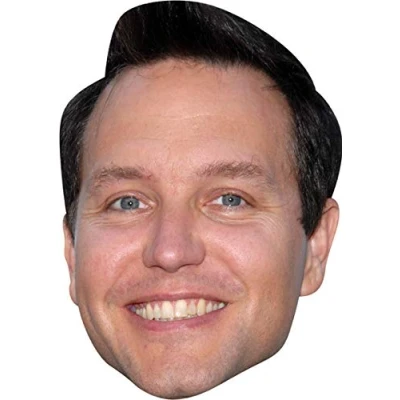 Image of FoxyPrinting Mark Hoppus Blink 182 Celebrity Cardboard Party Face Mask Fancy Dress