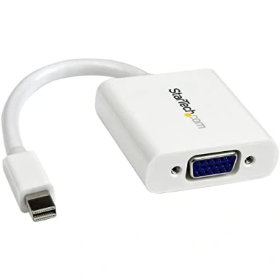 Image of StarTech.com Mini DisplayPort to VGA Adapter White 1080p Thunderbolt Monitor DP Converter (MDP2VGAW)