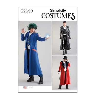 Image of Simplicity SS9630AA Men/BOY Costume AA (34 36 38 40 42)