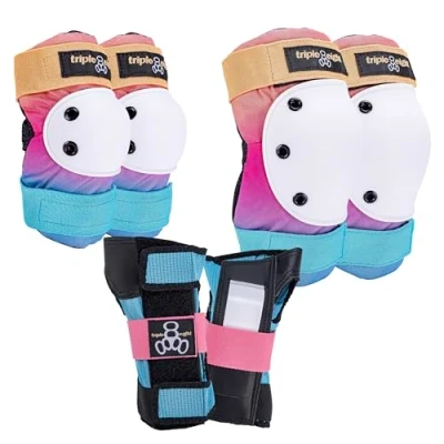 Image of Triple 8 Saver Series 3 Pack Pad Set Sunset,Junior