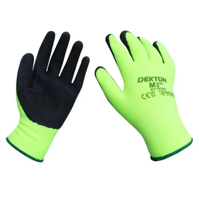 Image of DEKTON 8/M Premium Ultimate Comfort Latex Foam Working Gloves Protection for DIY &amp; Tradesmen Ultra Grip Material CE Cat 2 EN388 Certified Ideal in Various Task