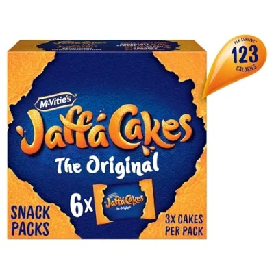 Image of McVitie&#039;s Jaffa Cakes Original Chocolate Biscuits Snack Pack 6 x 3 Cakes, 198g
