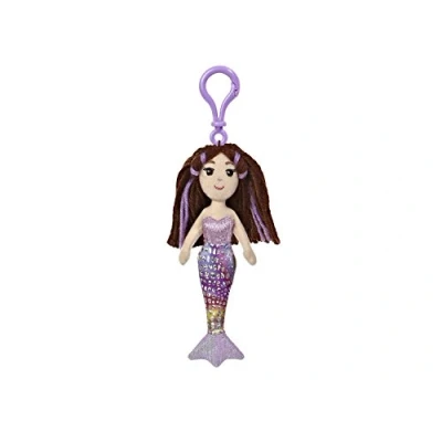 Image of Aurora World 33063 6.5 inch Sea Sparkles Mermaid Merissa Backpack Clip