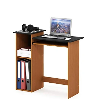 Image of Furinno Econ Multipurpose Computer Writing Desk, Light Cherry/Black