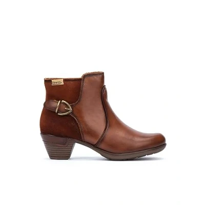 Image of Rotterdam Calfskin Leather Women&#039;s Mid Heel Zip Up Ankle Boots