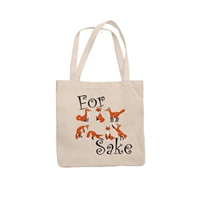 Image of Super Lemon For Fox Sake Tote Reuseable Shoulder Shopping Bag Novelty Present Gift Printed Eco Friendly Stylish Long Handled